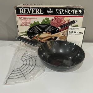 Revere Ware 14 pc Stir Fry Wok Set Vintage New original packaging